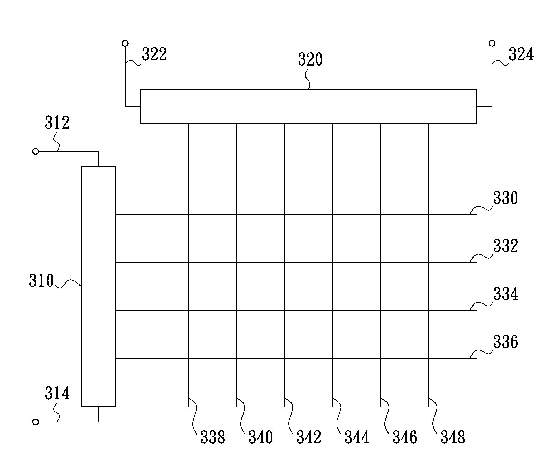 Touch-sensing structure for touch panel and touch-sensing method thereof