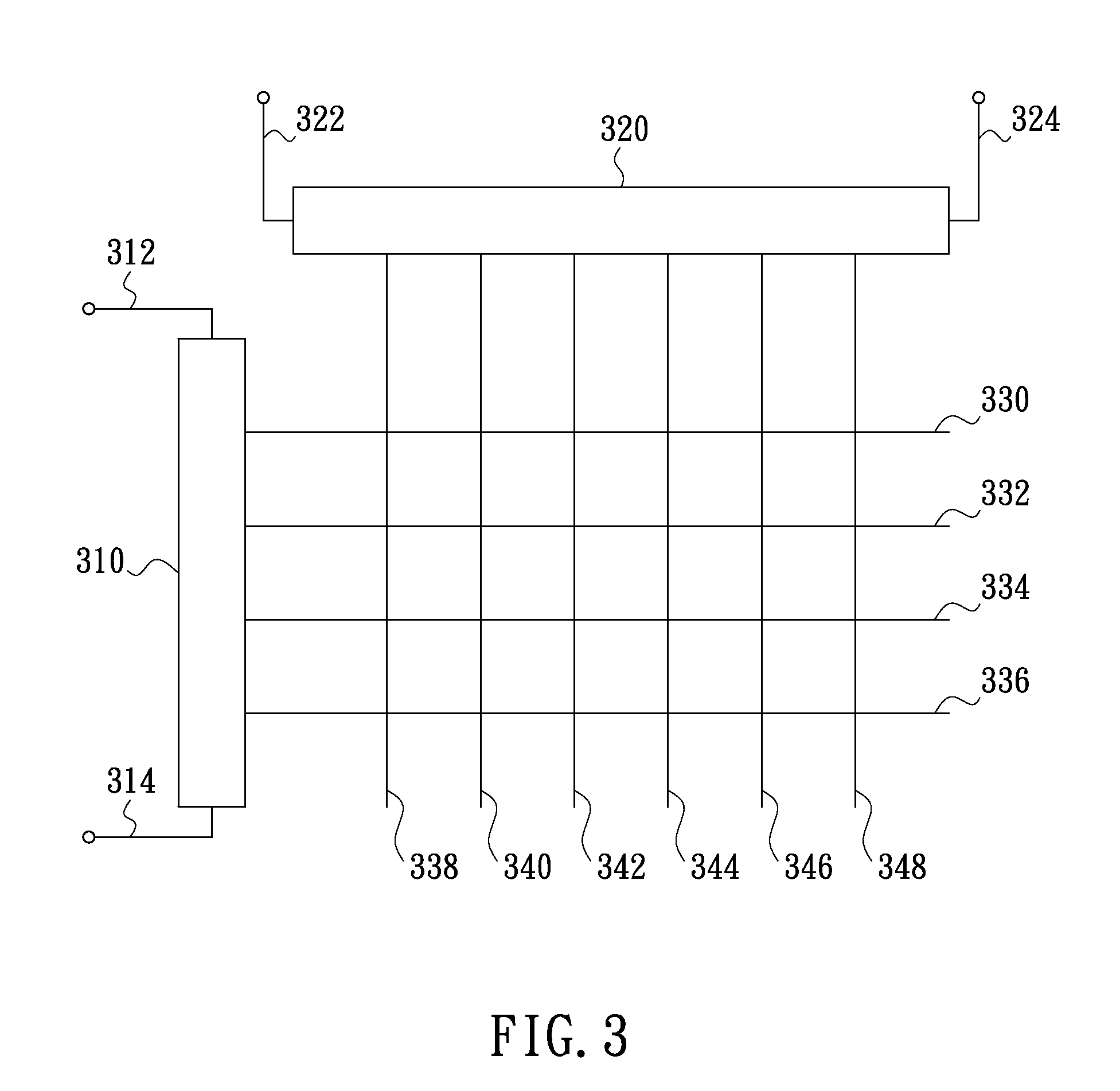 Touch-sensing structure for touch panel and touch-sensing method thereof