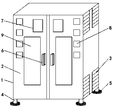 High-efficiency heat-dissipating high-voltage ring network cabinet