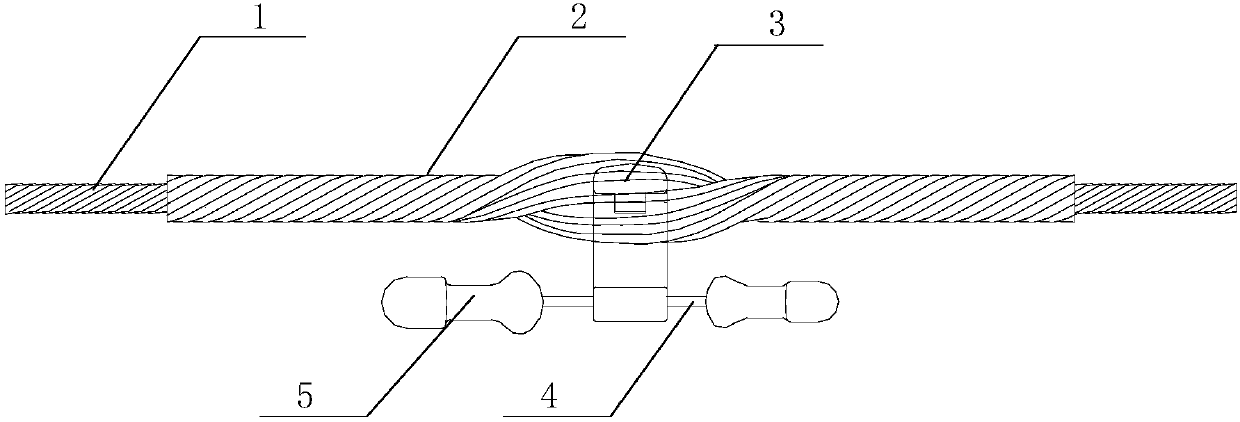 Anti-slip damper with all-clad pre-twisted wires