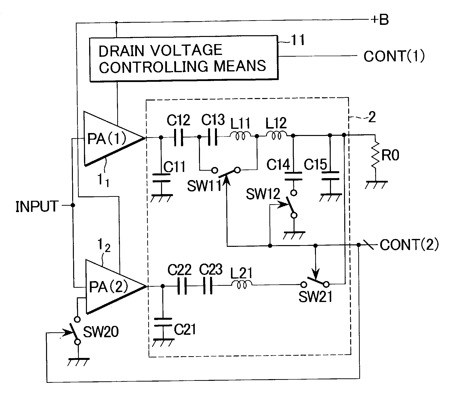 High frequency power amplifier