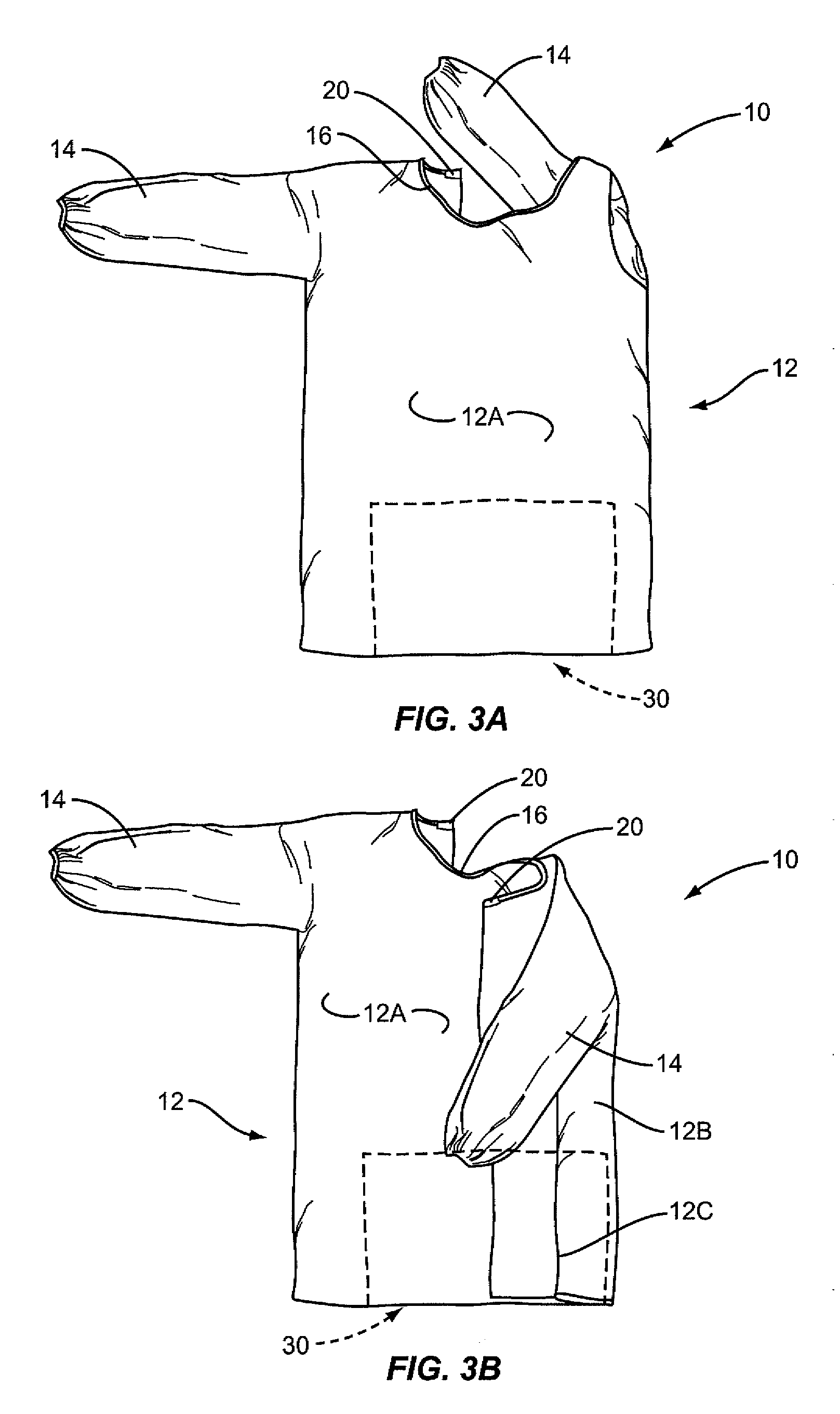 Disposable hospital gown