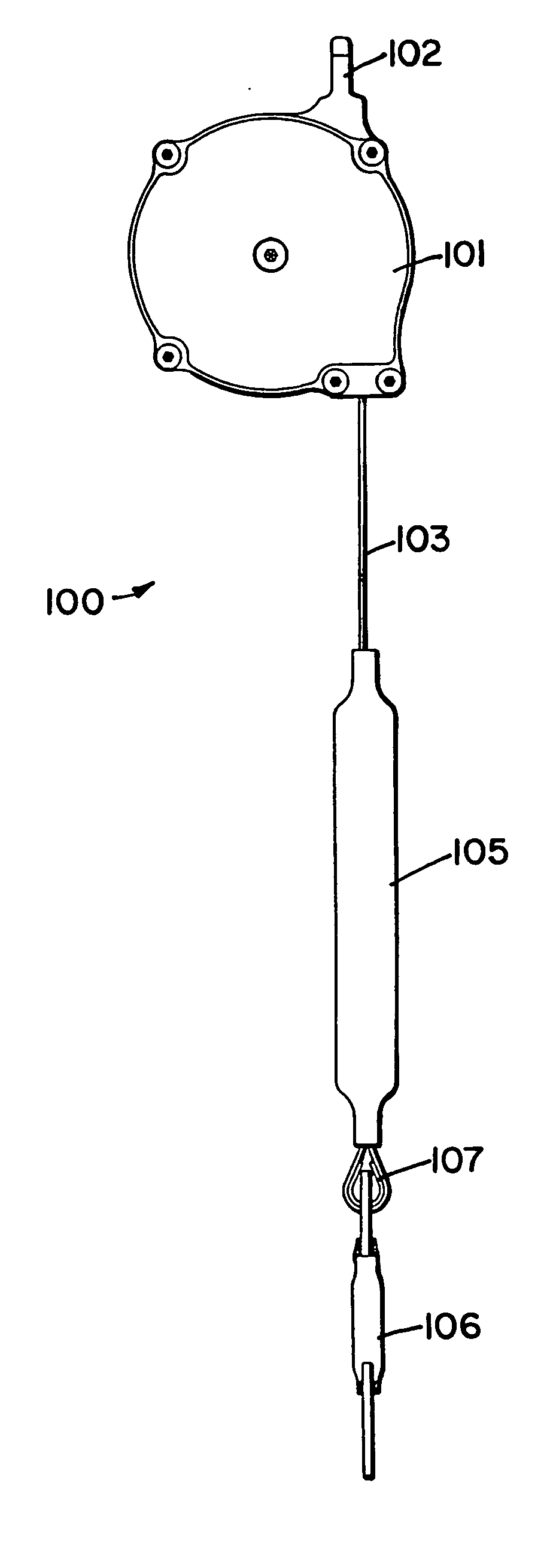 Tension device for use with a self-retracting lifeline