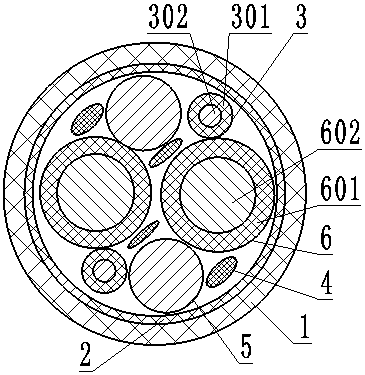 Mooring optical cable capable of keeping power on under condition of drawing