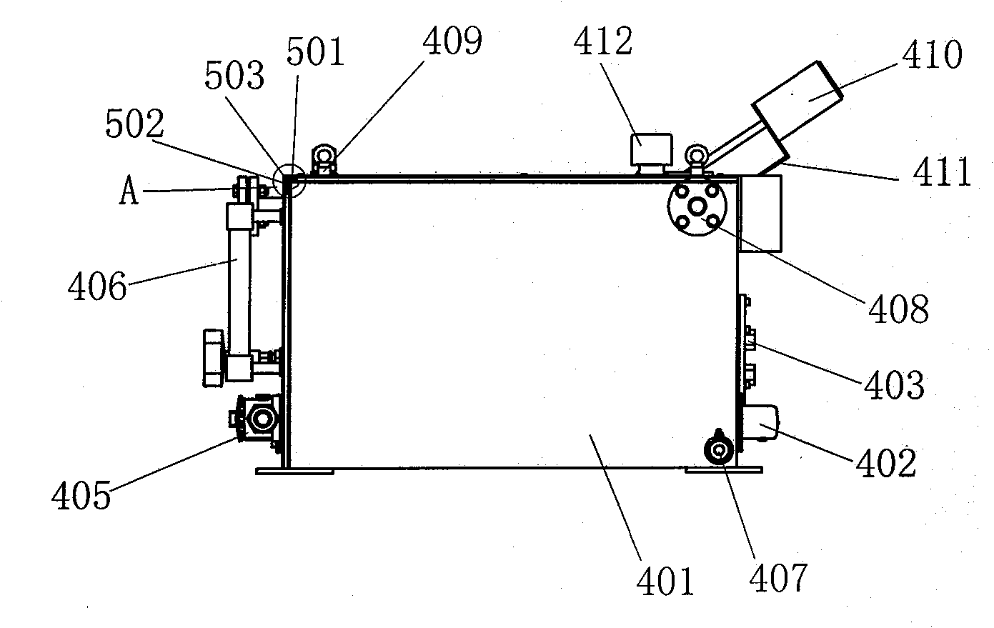 Testing device for CVT (Constant-Voltage Transformer) valve body performance testing