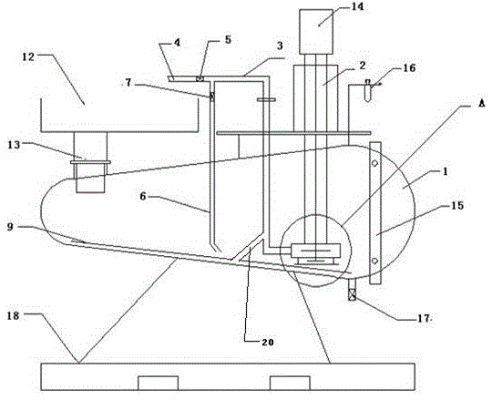 A closed anti-sedimentation coating machine