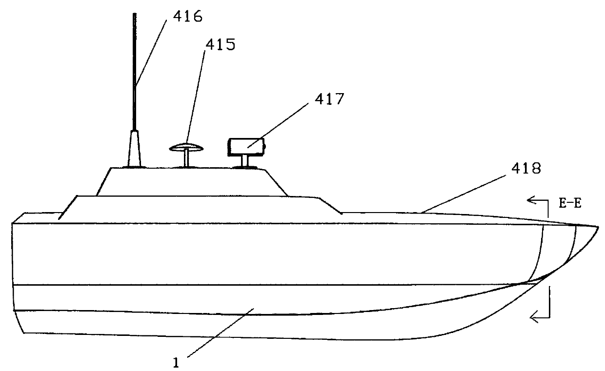 Inland river lake water area monitoring catamaran unmanned boat and information collaborative boat