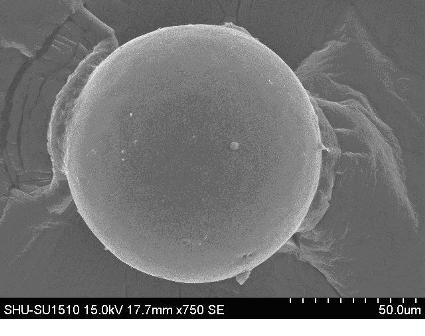 Method for preparing hollow glass microsphere coating titanium dioxide