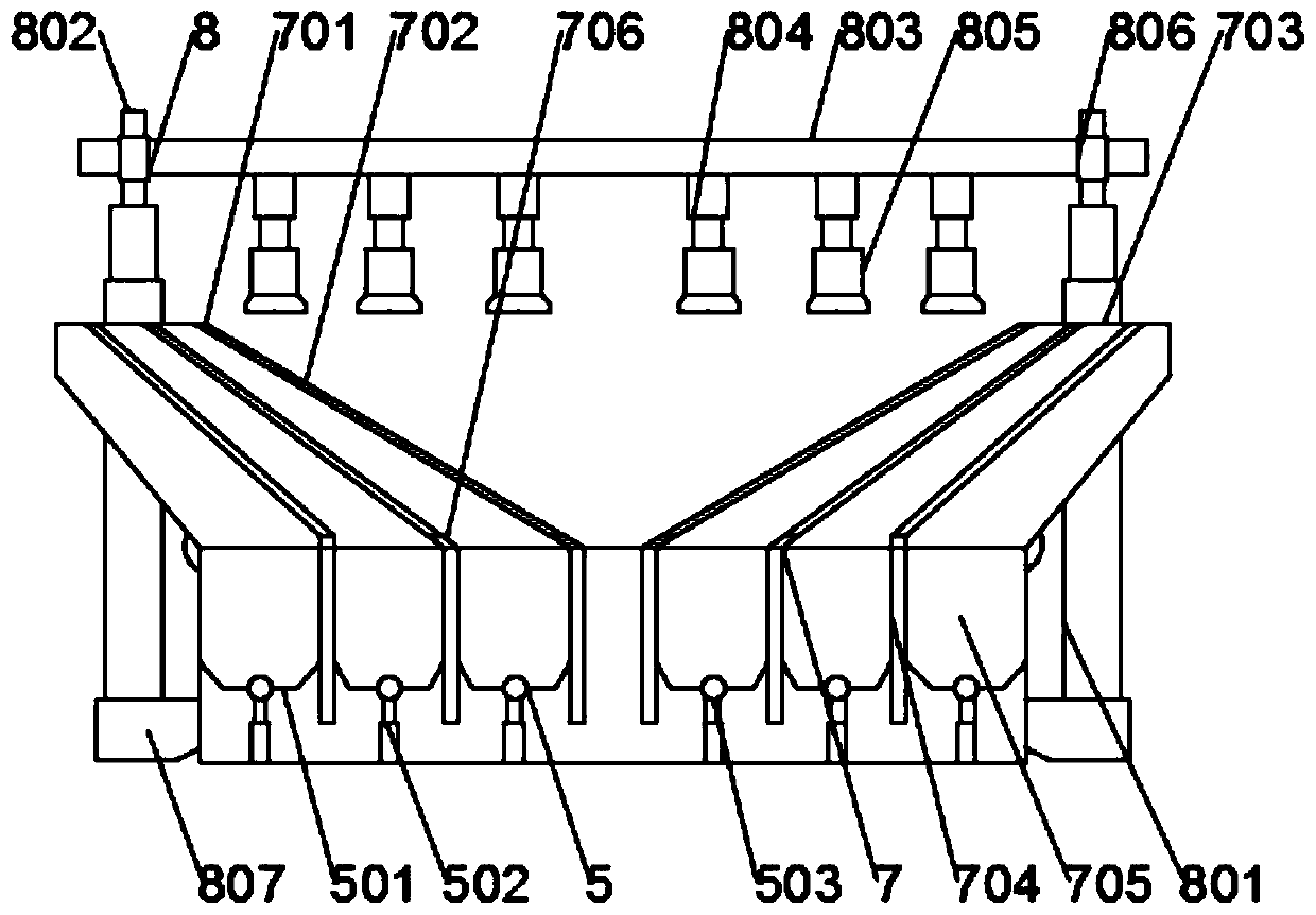 An easy-to-clamp subpackaging device for instrument lines used in automobile production