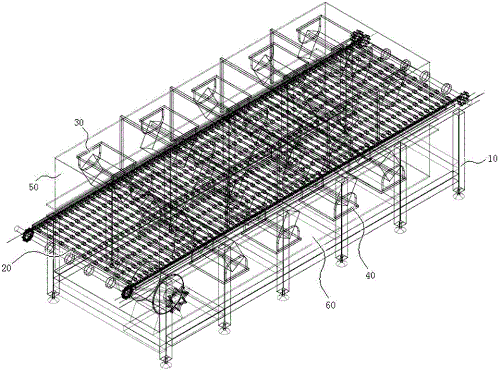 Light guide plate cooling equipment provided with storing device