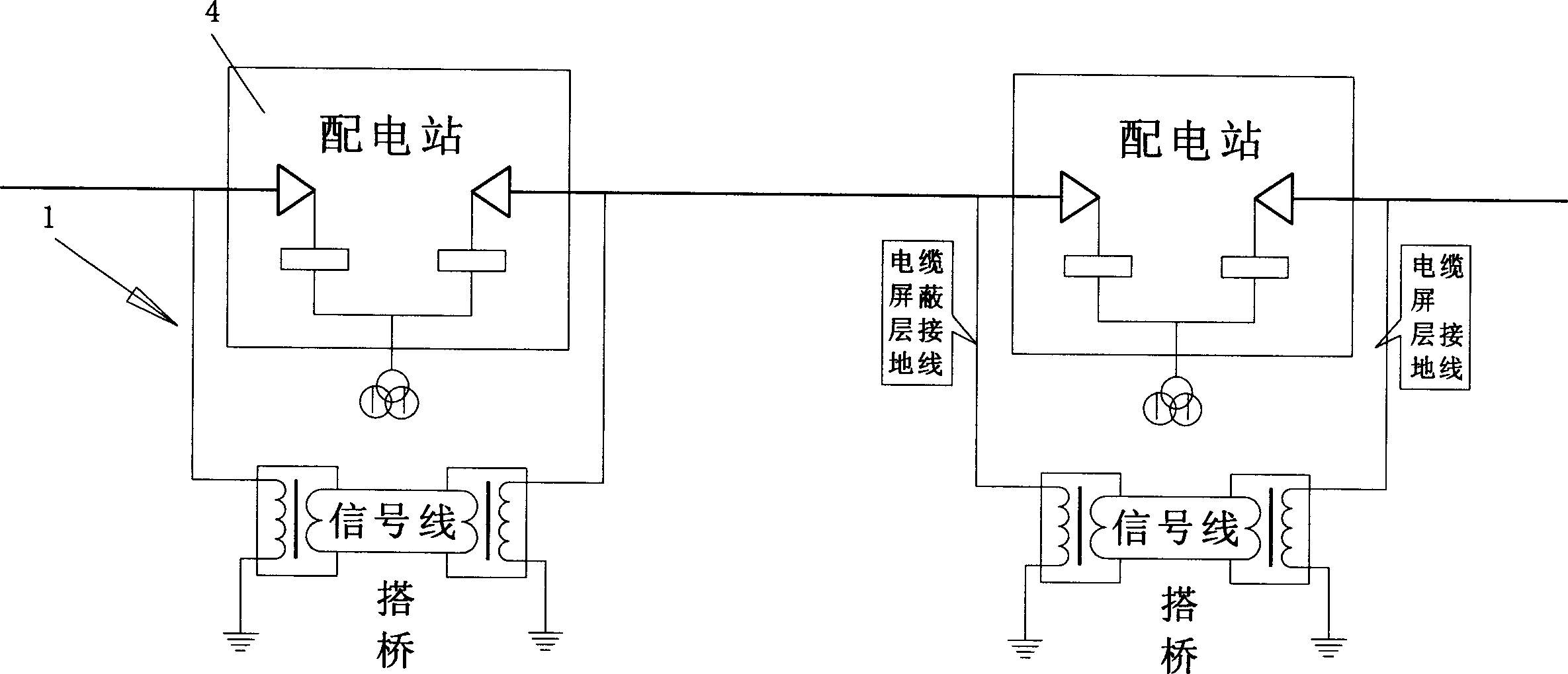 Distribution line fault monitoring system