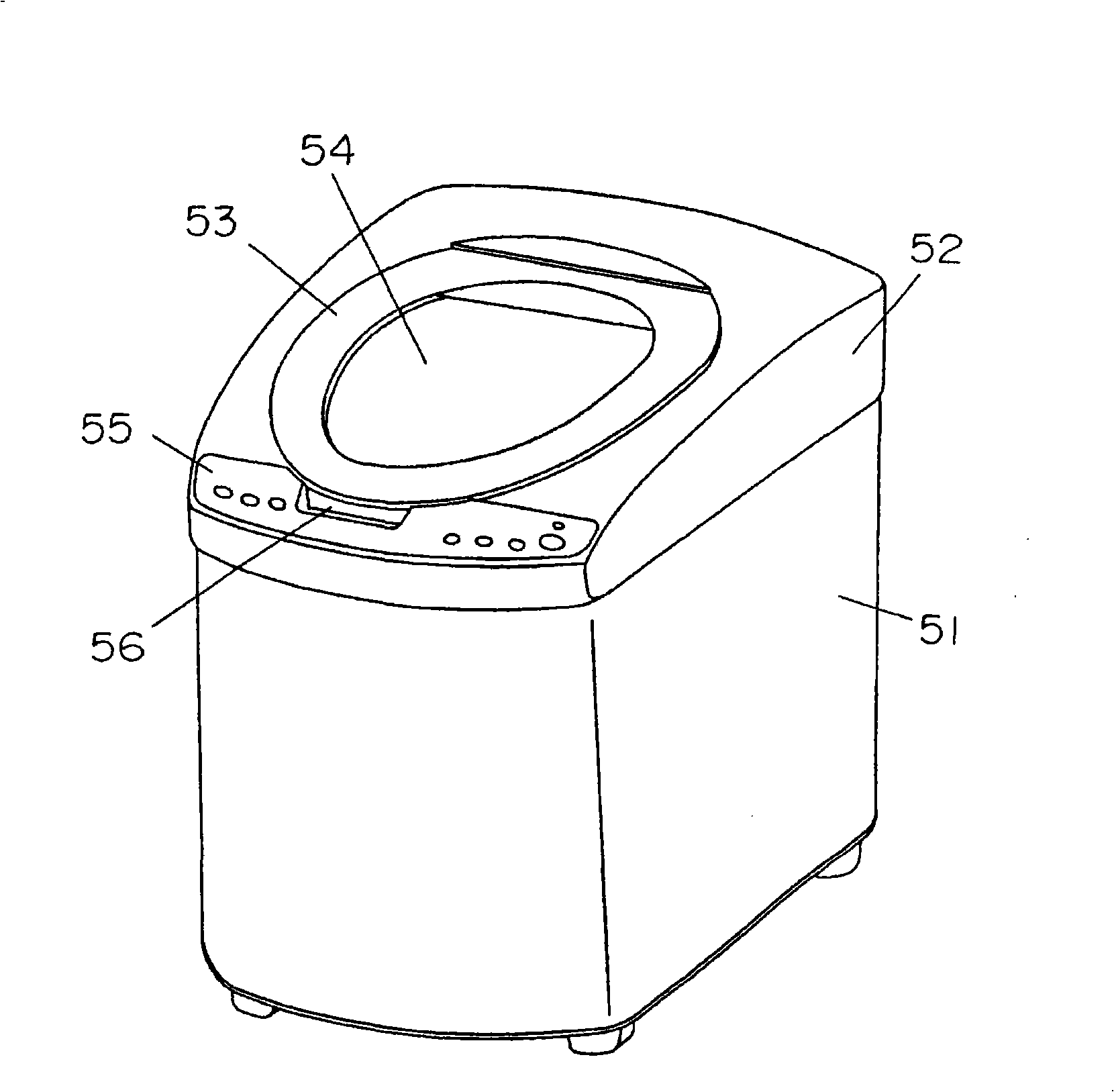 Washing machine cover structure