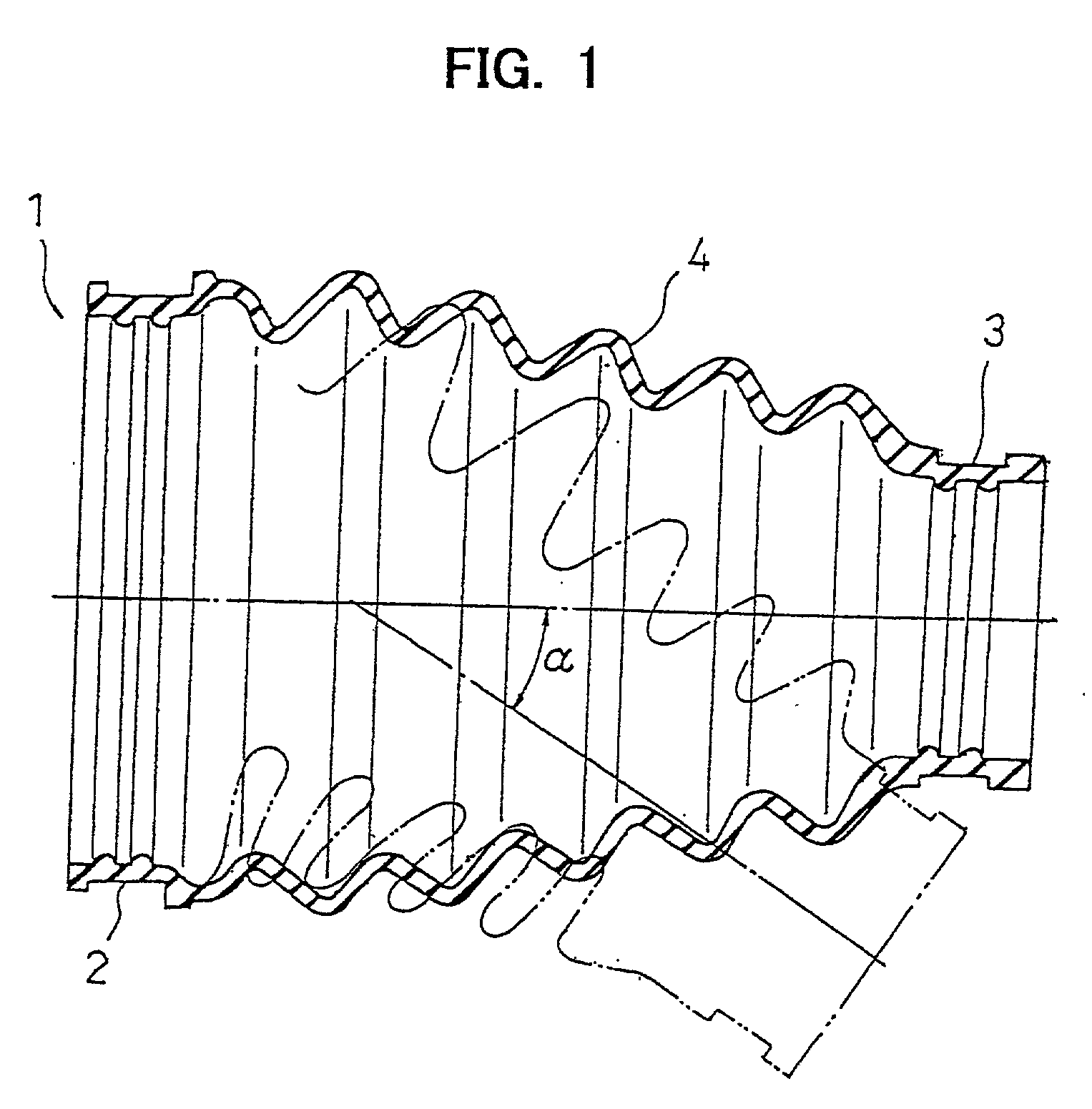 Flexible resin boot and method for producing it