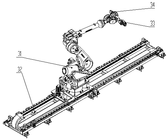 Robot-based multi-machine tool automatic feeding and discharging system and method