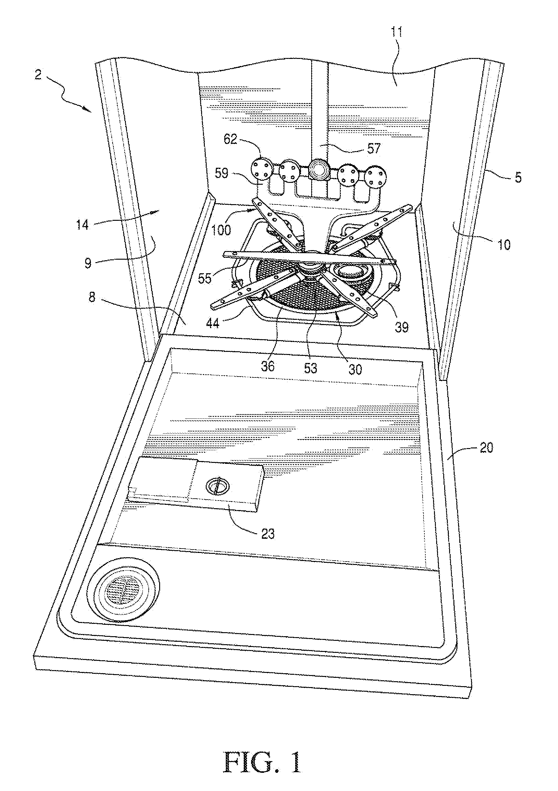 Sequencing spray arm assembly for a dishwasher