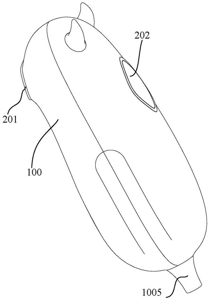 Handle of hair removal instrument