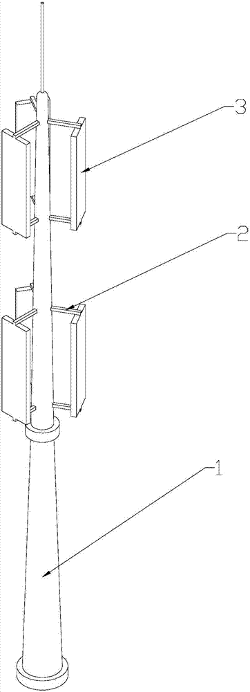 Antenna and communication base station employing same