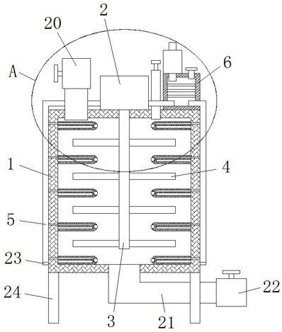 A municipal sludge treatment device and treatment method thereof