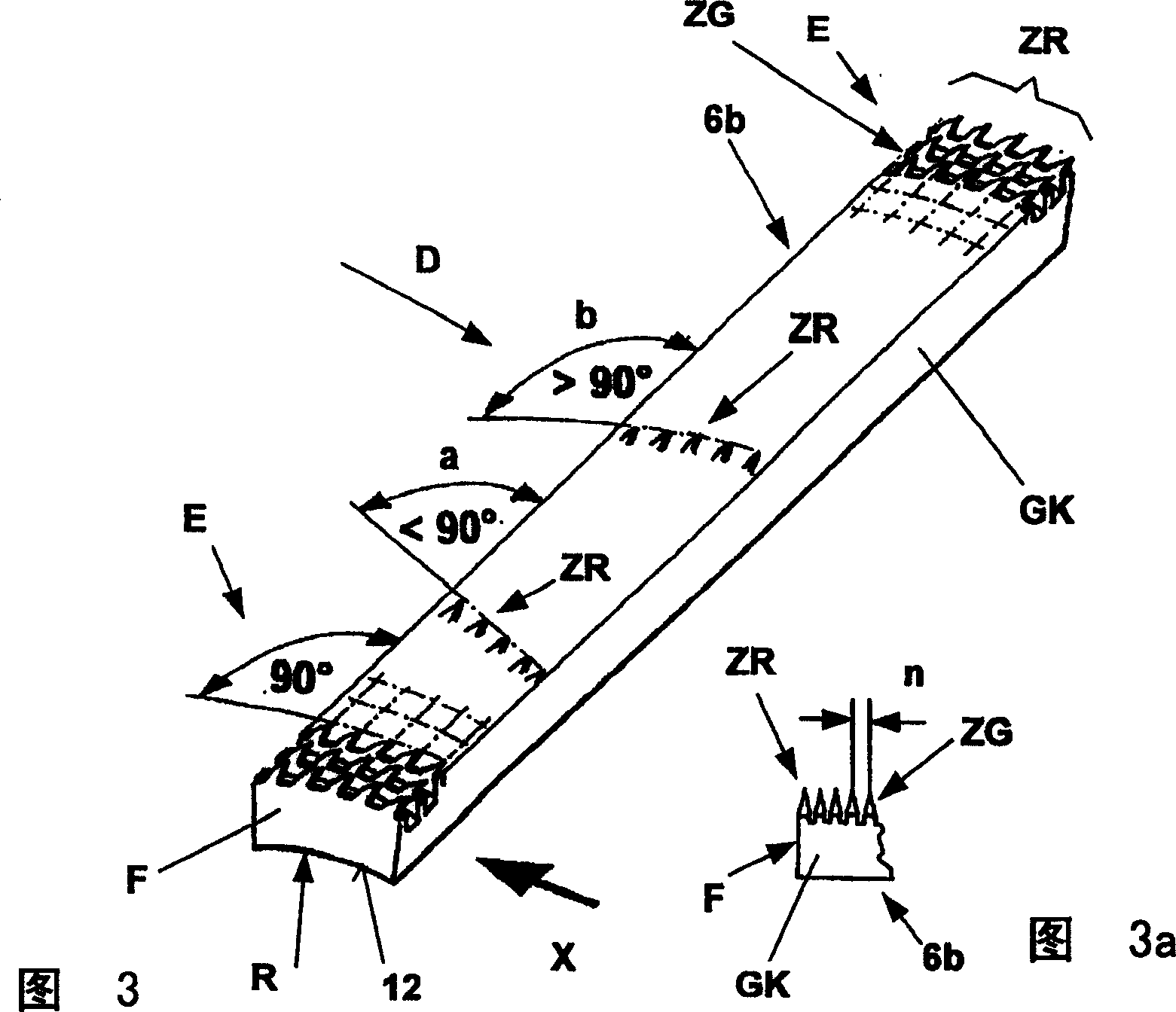 Combing cylinder with clothing elements