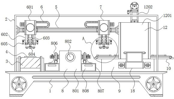 Film laminating device with display screen cleaning function and for laminating film on computer display screen