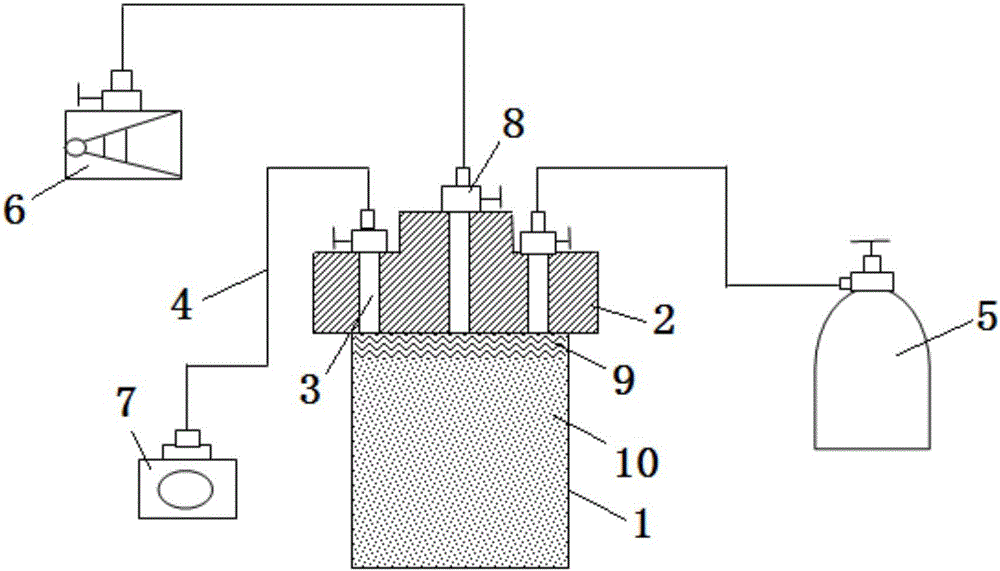 Underground coal sample treating device and underground coal sample treating method for indirectly determining content of gas in coal seam