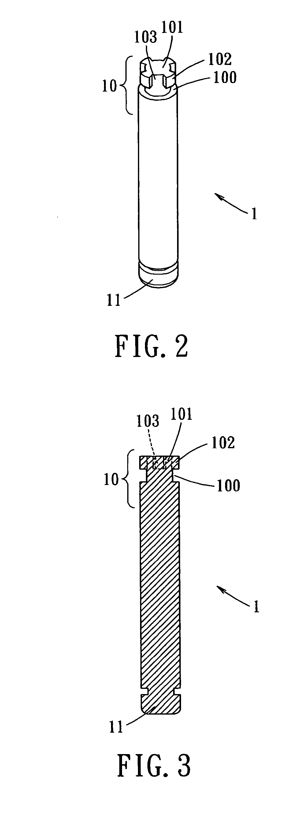 Shaft structure for cooling fan rotor