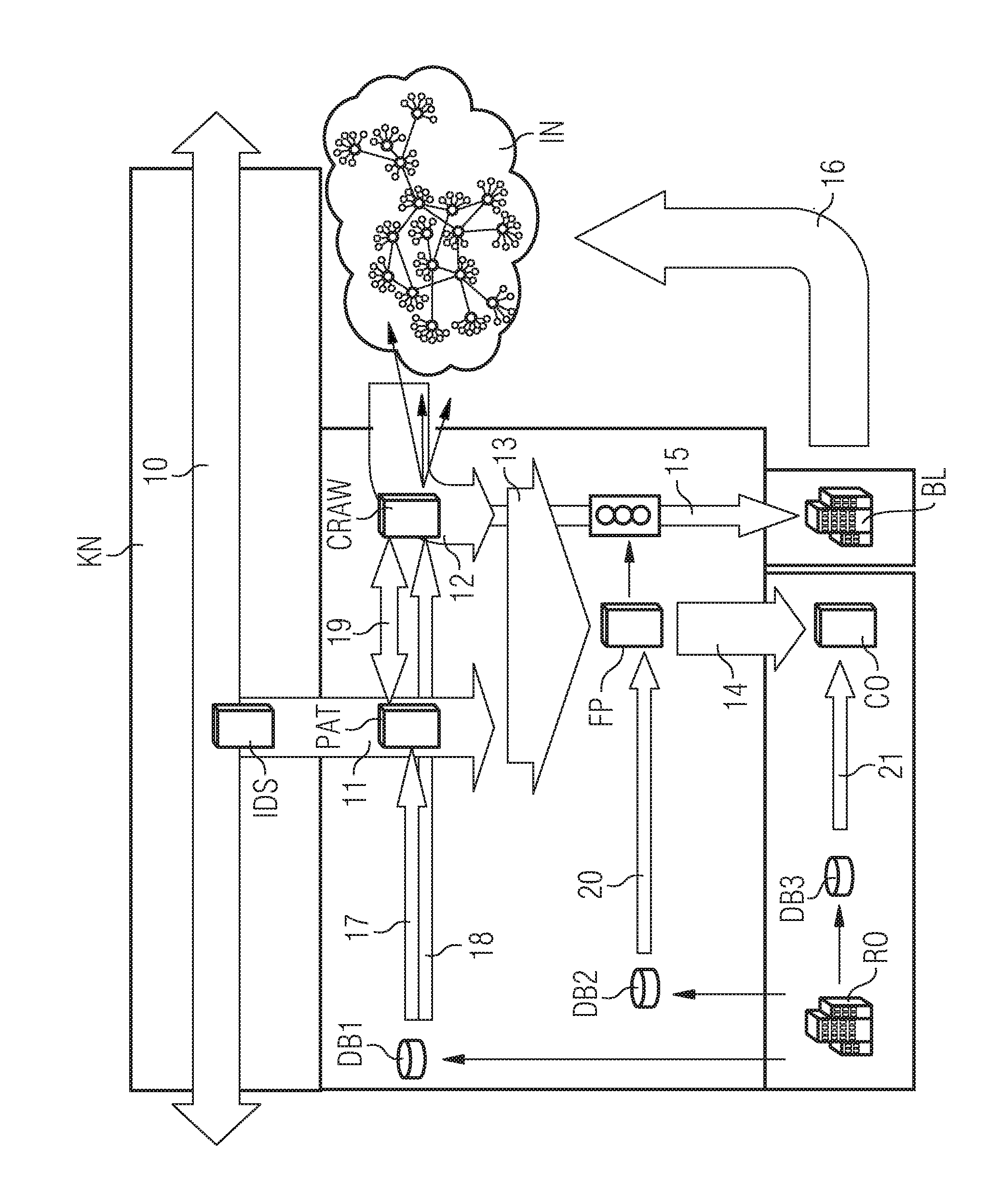 Method and communication system for the computer-aided detection and identification of copyrighted contents