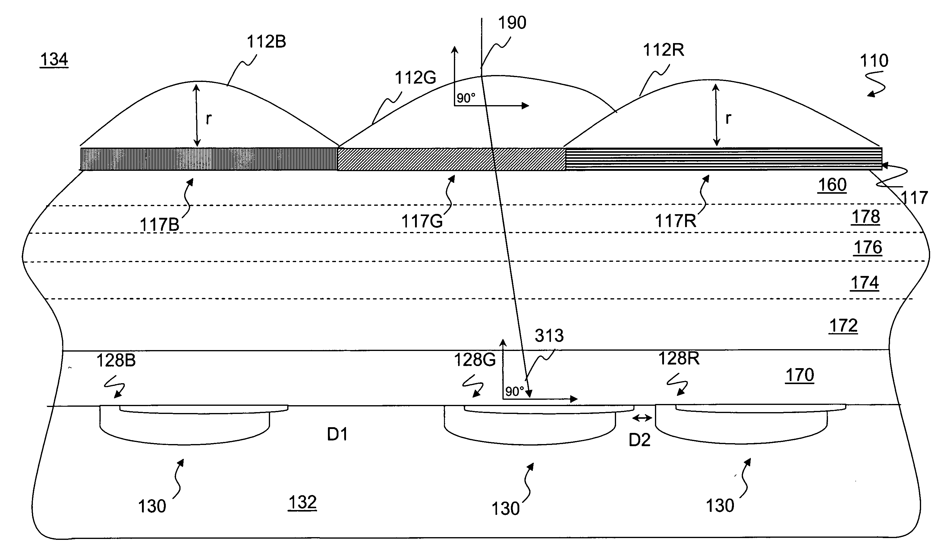 Gapless microlens array and method of fabrication