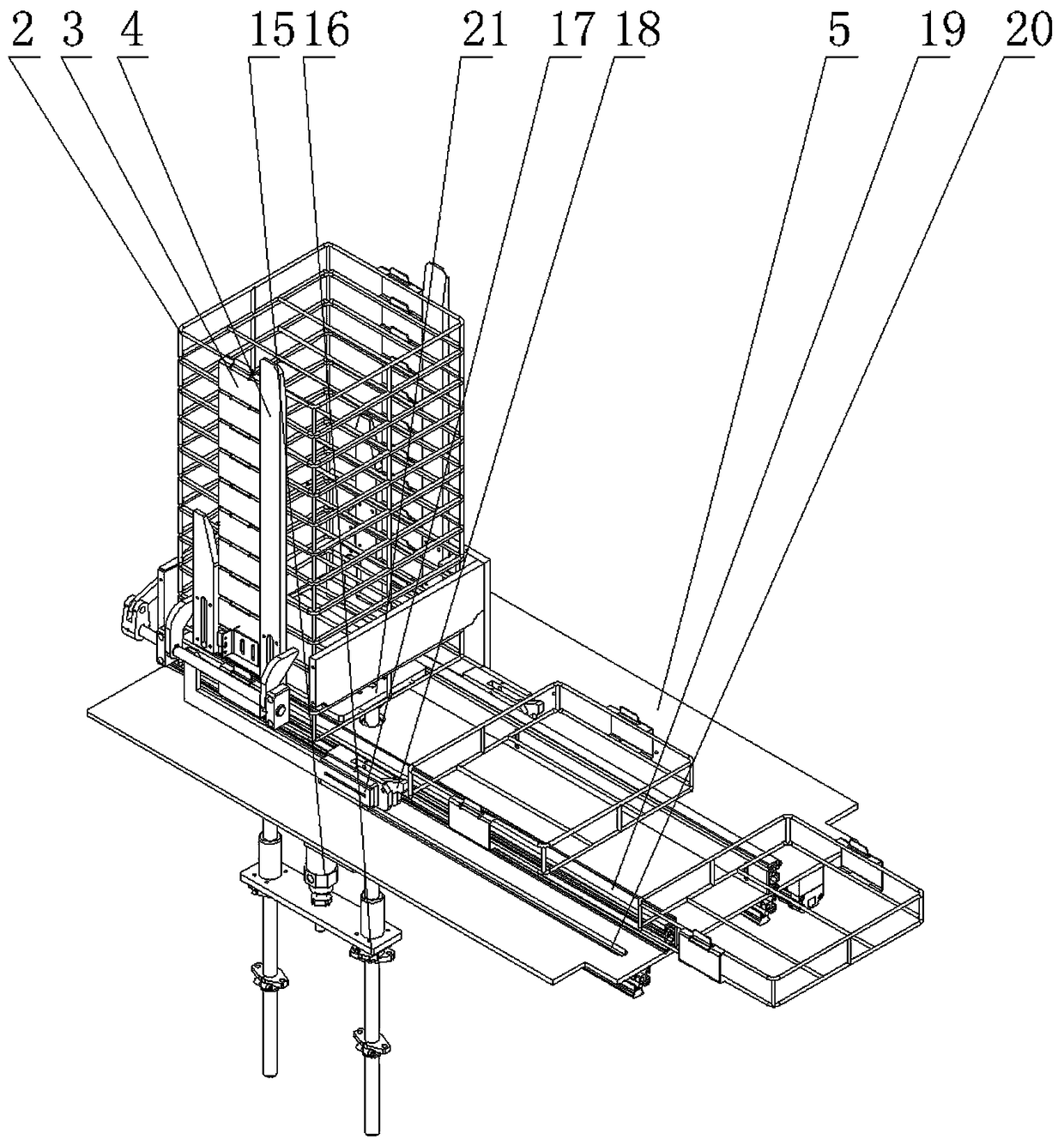 Automatic blank arrangement machine suitable for assembly line