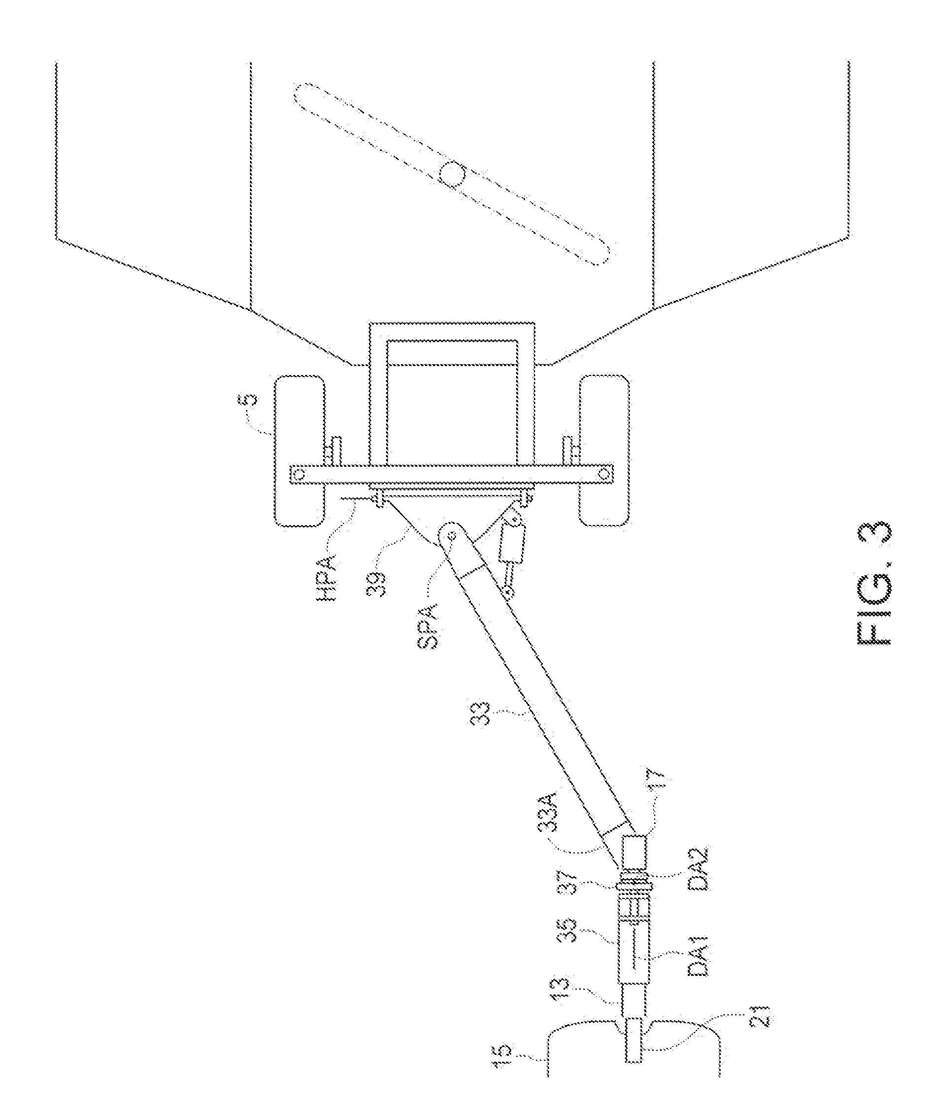 High clearance mower hitch