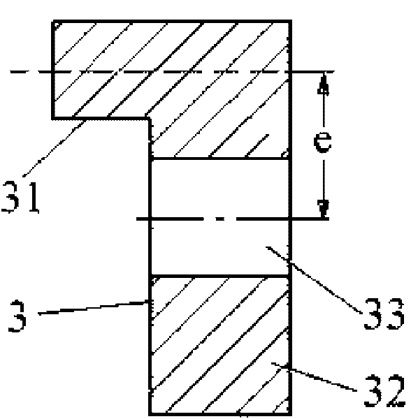 Free forging method of forge piece of rotary arms