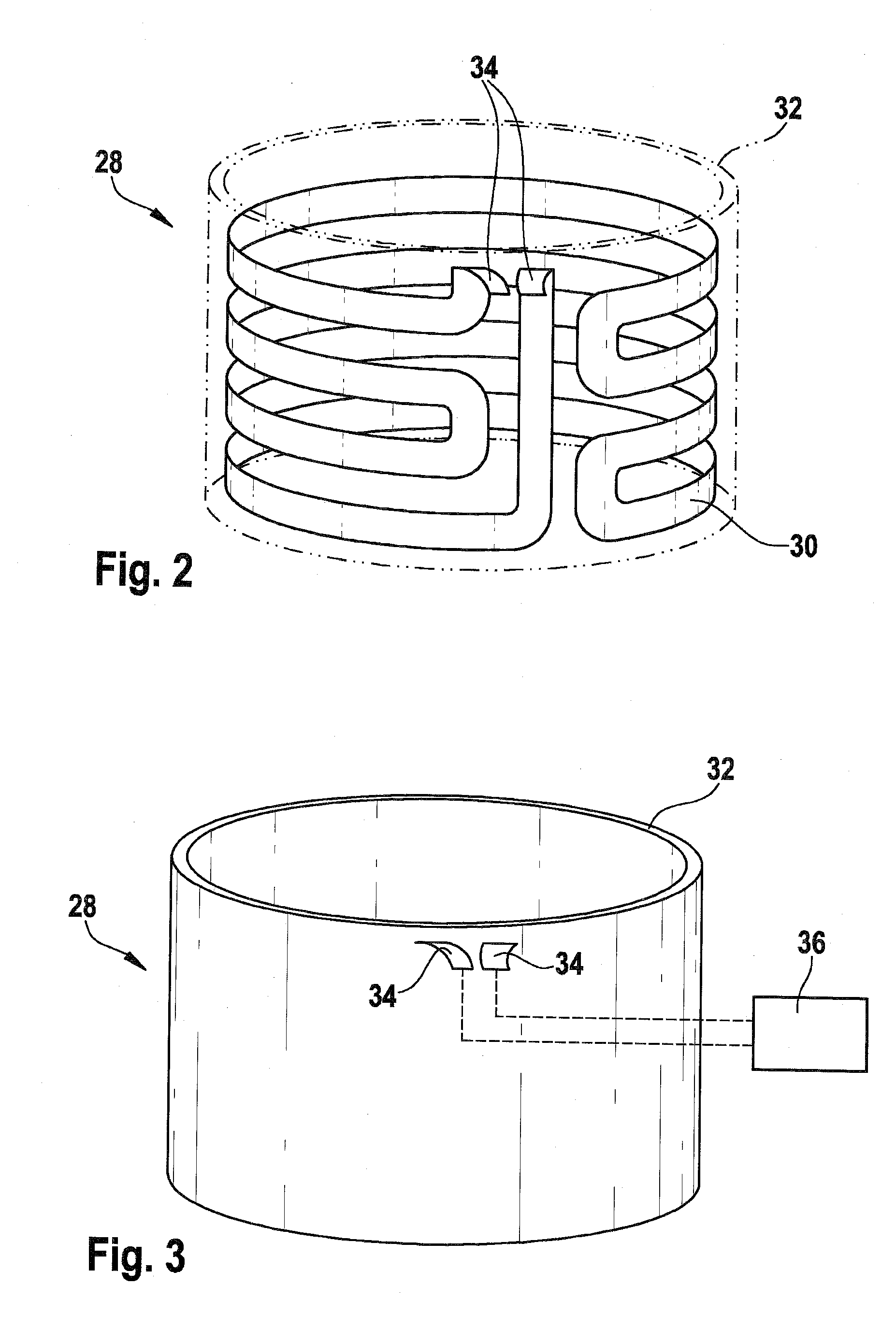 Filter device with a heater