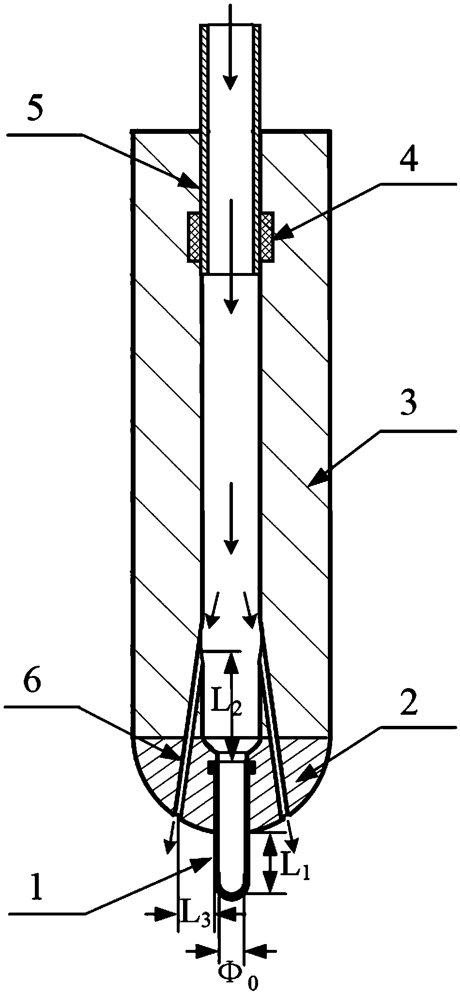 Vented type stopper with temperature measuring function