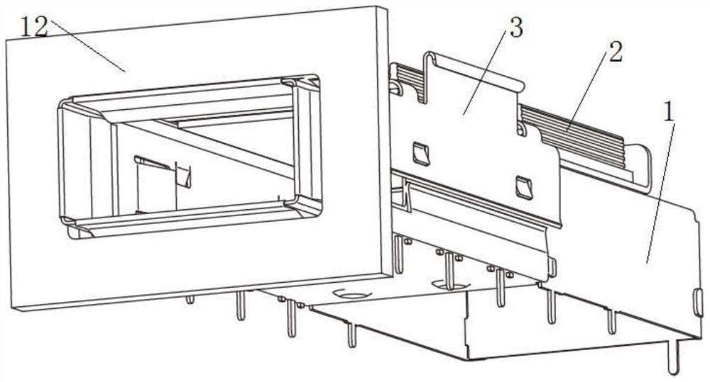 Connection mode of optical module and heat dissipation mechanism