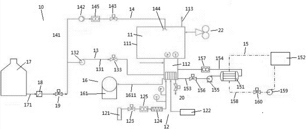 Fuel building hydrogen control experiment bench and fuel building hydrogen control method