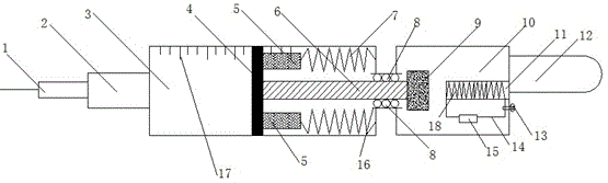 Electrically controlled mechanical spring type veterinary injection device