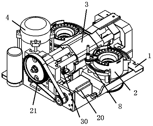 Grinding brewing slag discharging device of coffee machine