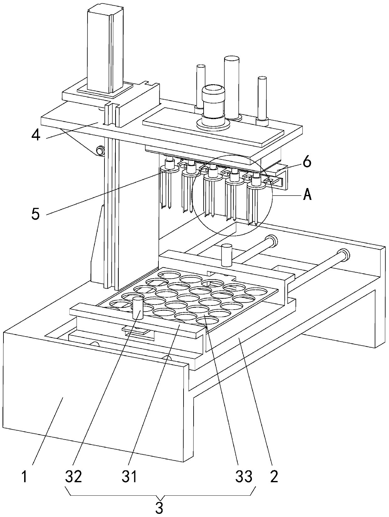 Rapid punching equipment for rigid polyurethane foam plastic plate