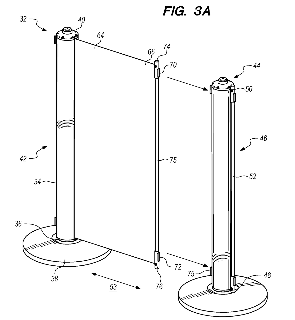 Retractable Barrier Assembly