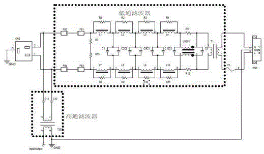 A method and system for separating electrical signals based on power line carrier