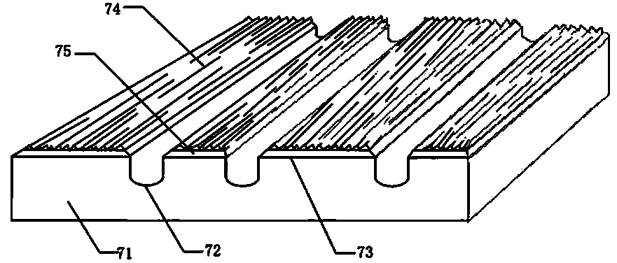 Shower room floor drainage skid resistance structure