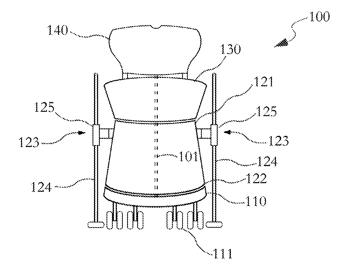 Modified mushroom stool exercise device