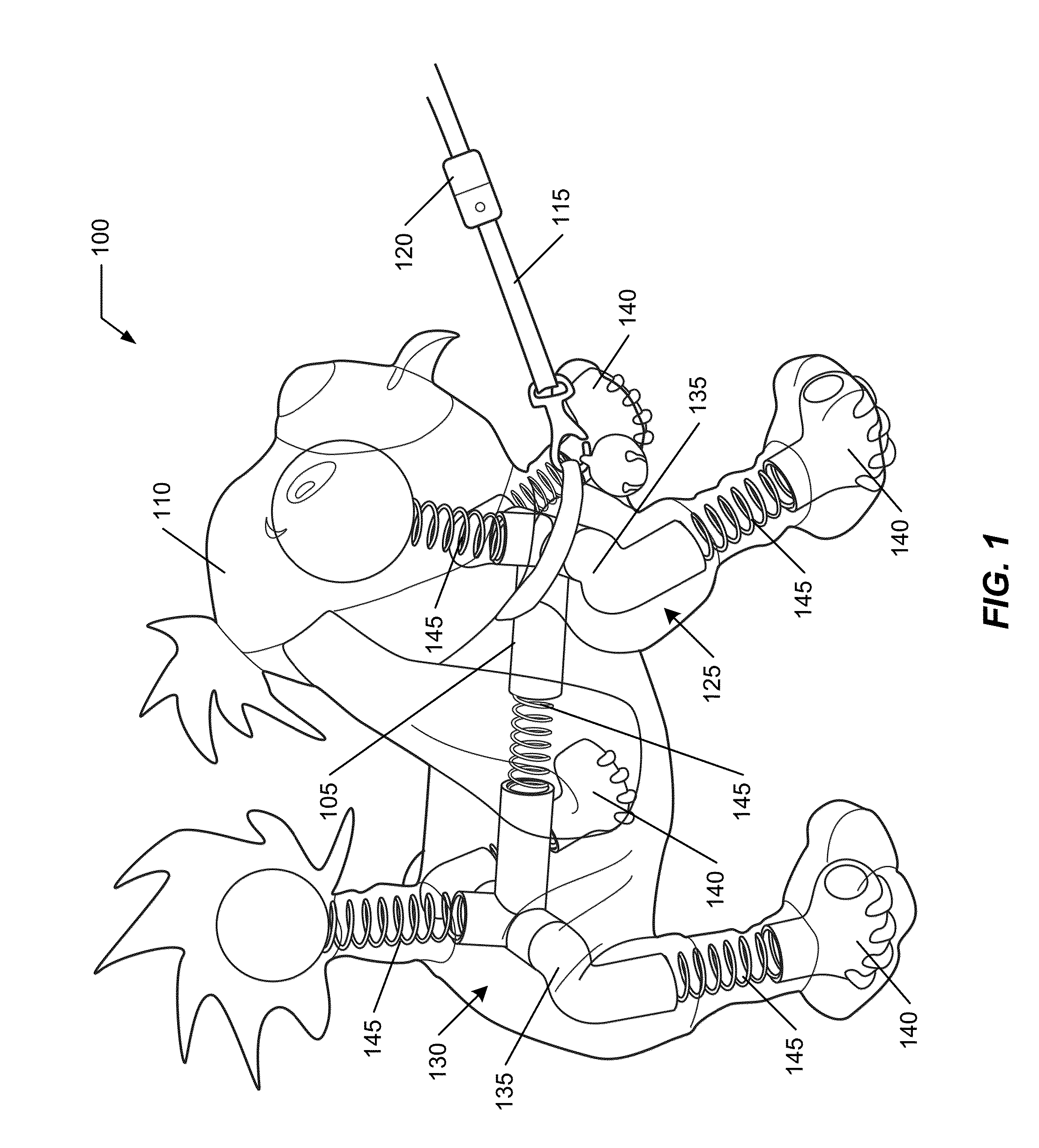 Animated motile figurine