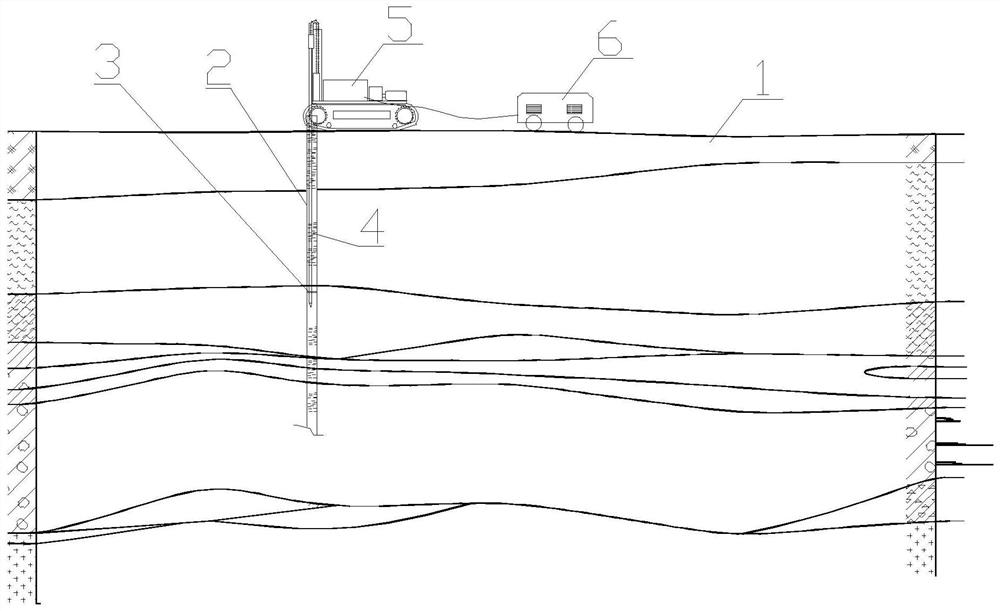 Construction method for reinforcing PHC pipe pile core in mucky soil layer area