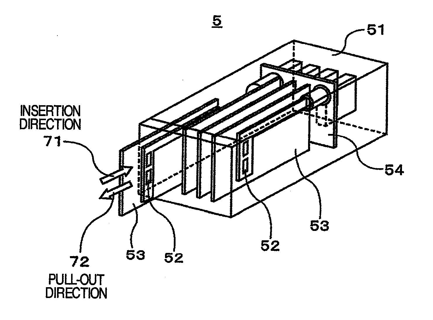 Electronic device and a thermal connector used therein