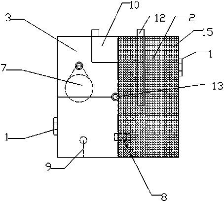 Rapid sewage discharge and precipitation device and method for rapid settlement and recovery