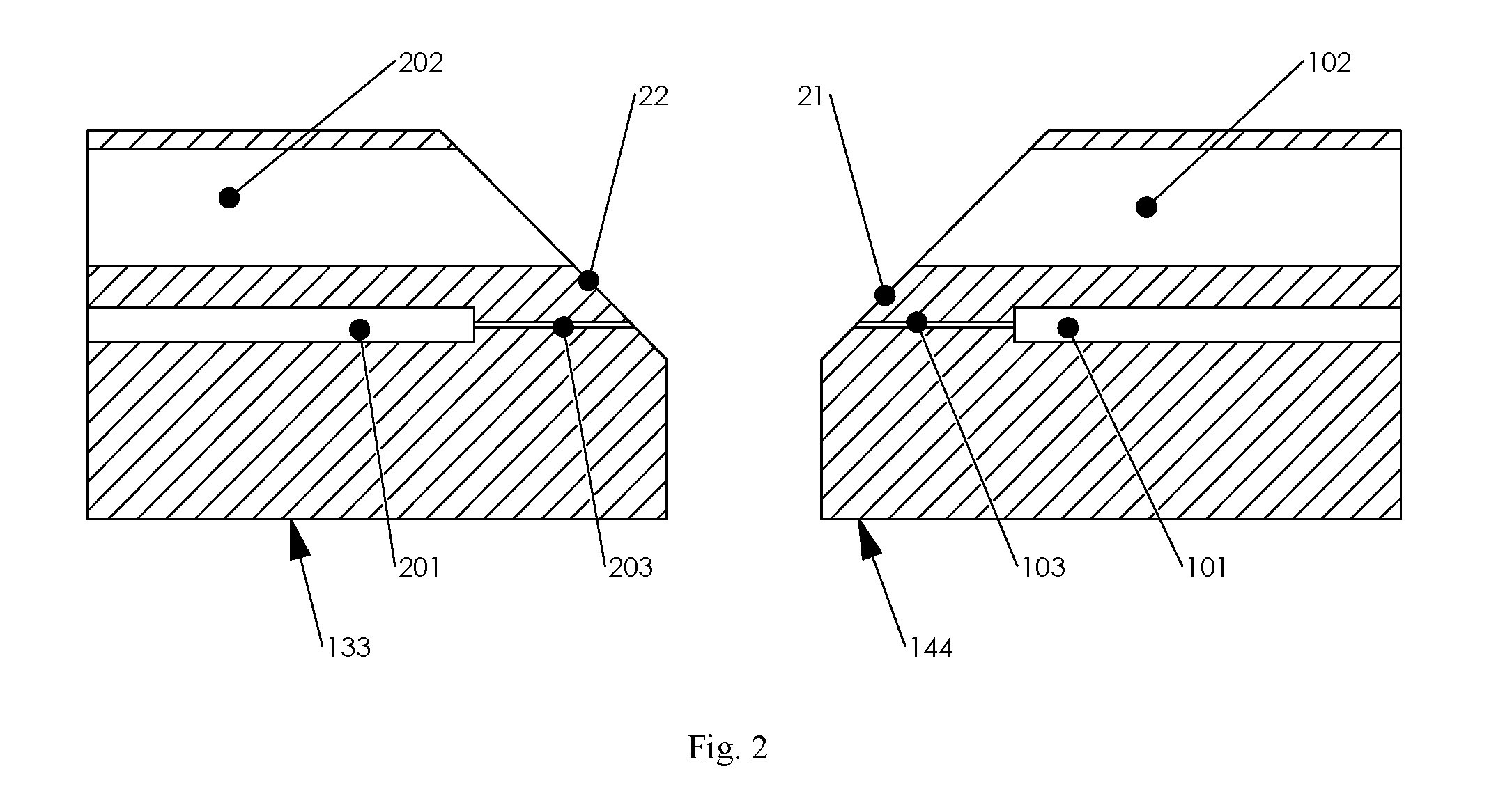 Two-channel, dual-mode, fiber optic rotary joint