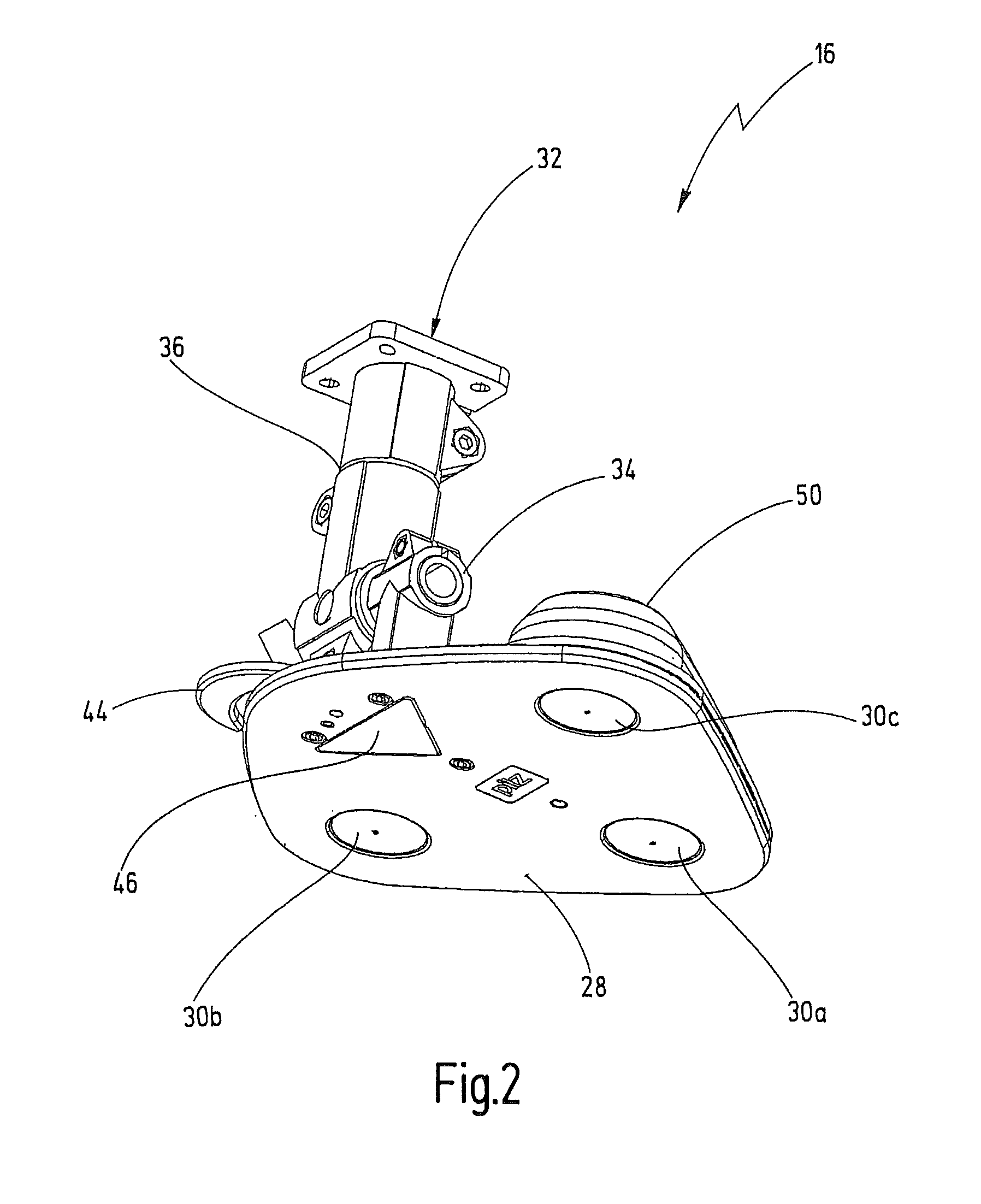 Camera system for monitoring a space area