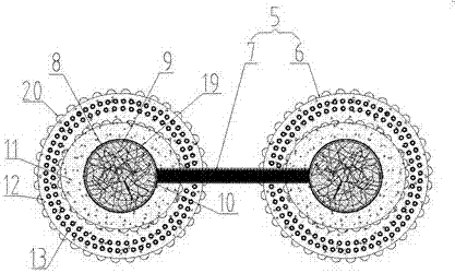 Device for reducing cracks of concrete at periphery of road well cover