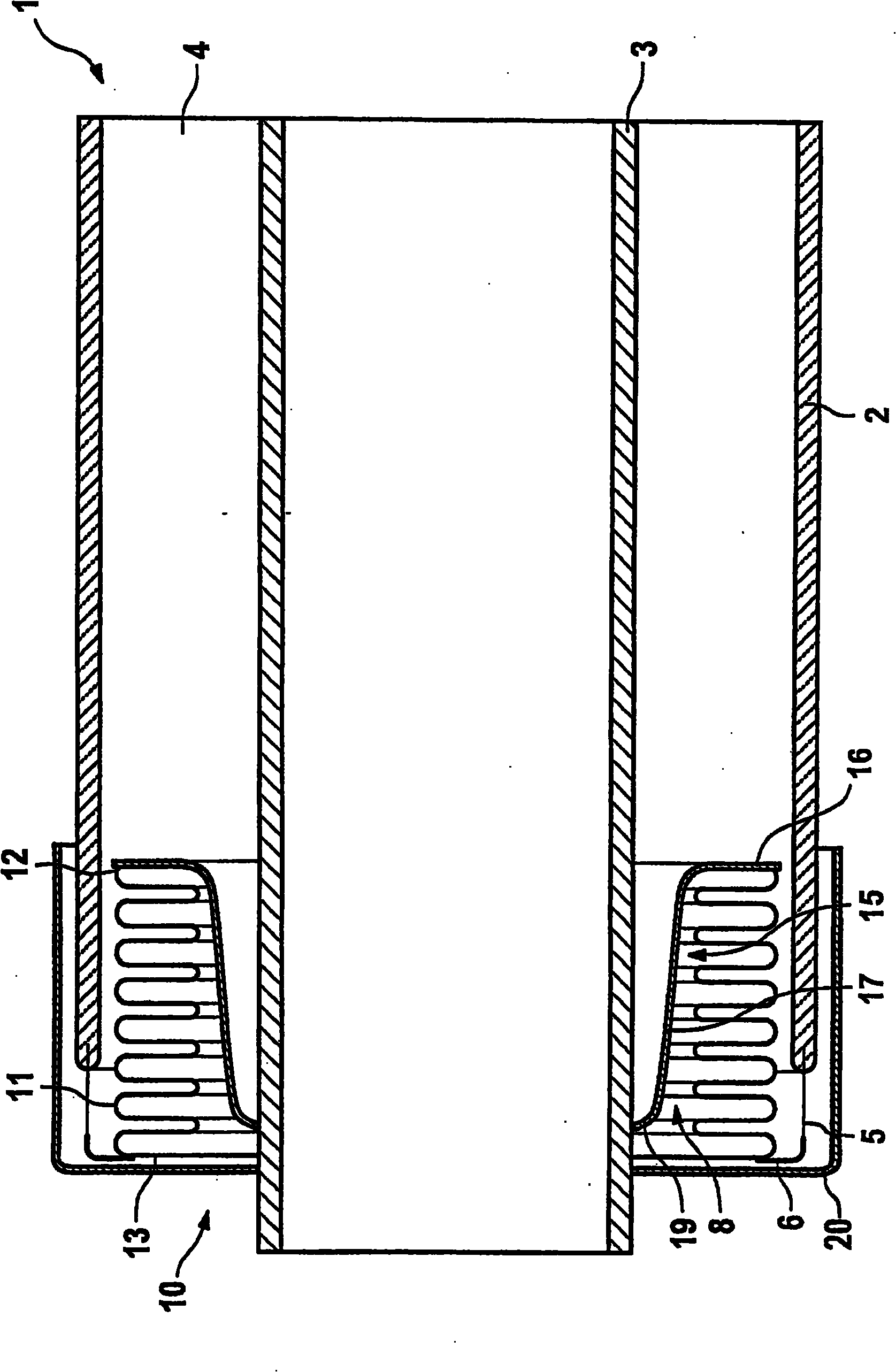 Heat absorption tube for solar energy